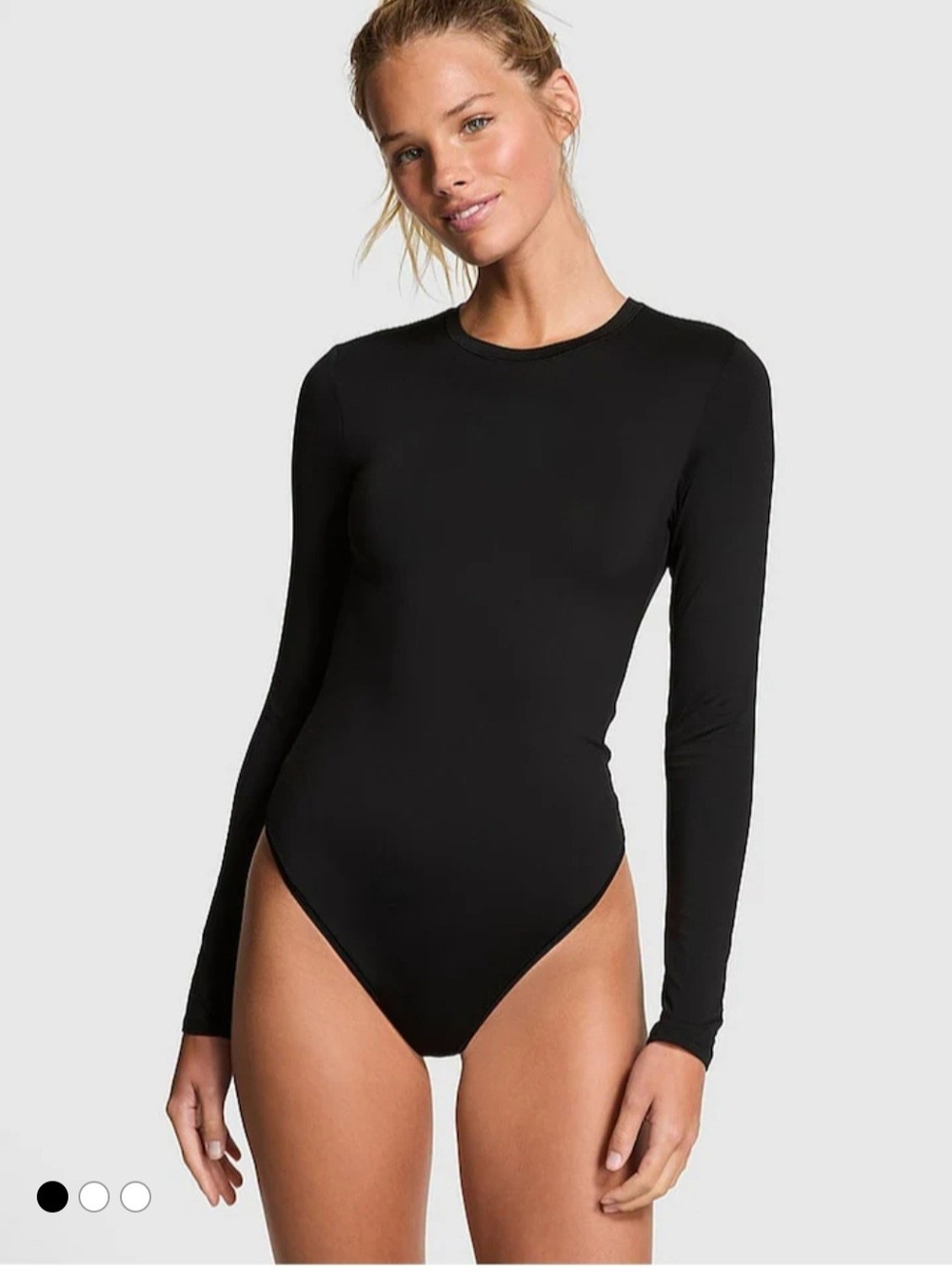 Victoria's Secret Long-Sleeve Black Women’s Bodysuit